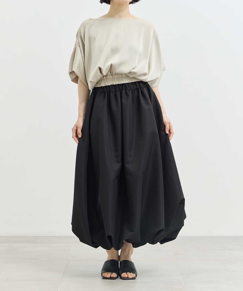 THE PERMANENT EYE(ザパーマネントアイ)の「【THE TOKYO/ザトウキョウ】2way Balloon Bare Dress/バルーンベアドレス/ミニドレス/バルーンスカート(スカート・レディース・ネイビー/ブラック・FREE)」の9枚目の写真