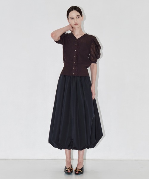 THE PERMANENT EYE(ザパーマネントアイ)の「【THE TOKYO/ザトウキョウ】2way Balloon Bare Dress/バルーンベアドレス/ミニドレス/バルーンスカート(スカート・レディース・ネイビー/ブラック・FREE)」の17枚目の写真