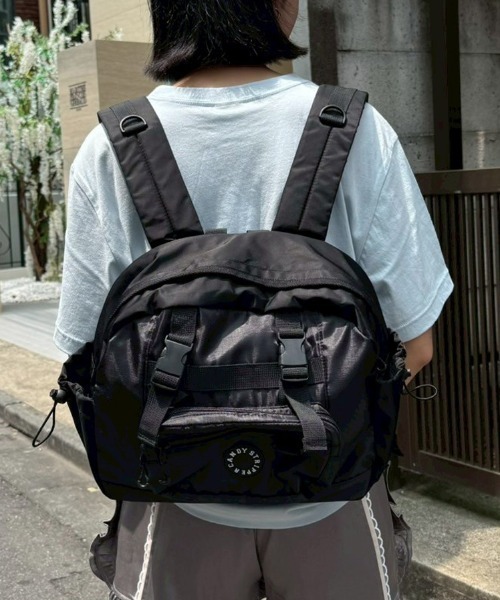 Candy Stripper RIBON DAYPACK リュック　黒　ブラック Candy Stripper（キャンディストリッパー）の「RIBBON DAYPACK