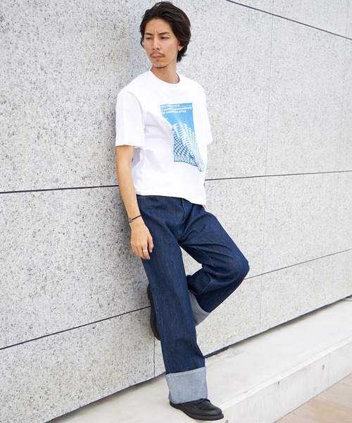 FFEIN(フェイン)の「【WEB限定】ストレートロールアップデニム(デニムパンツ・メンズ・インディゴブルー/ブラック・マルチサイズ)」の12枚目の写真