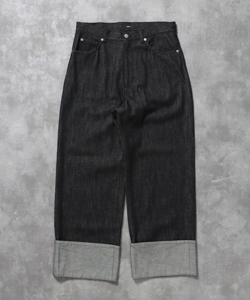 WEB限定】ストレートロールアップデニム（デニムパンツ）｜FFEIN