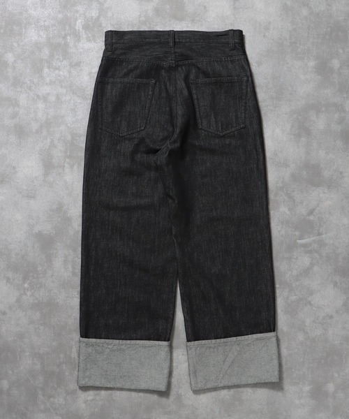 FFEIN(フェイン)の「【WEB限定】ストレートロールアップデニム(デニムパンツ・メンズ・インディゴブルー/ブラック・マルチサイズ)」の15枚目の写真
