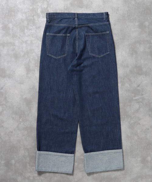 FFEIN(フェイン)の「【WEB限定】ストレートロールアップデニム(デニムパンツ・メンズ・インディゴブルー/ブラック・マルチサイズ)」の19枚目の写真
