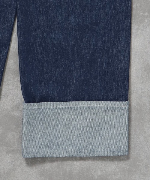 FFEIN(フェイン)の「【WEB限定】ストレートロールアップデニム(デニムパンツ・メンズ・インディゴブルー/ブラック・マルチサイズ)」の22枚目の写真