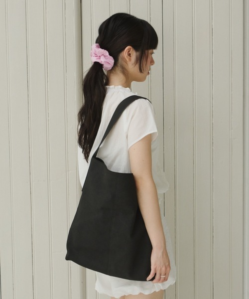 GIUNON(ジウノン)の「embroidery cotton big chouchou / エンブロイダリーコットンビッグシュシュ(シュシュ・レディース・ブラック/ホワイト/ピンク・FREE)」の22枚目の写真