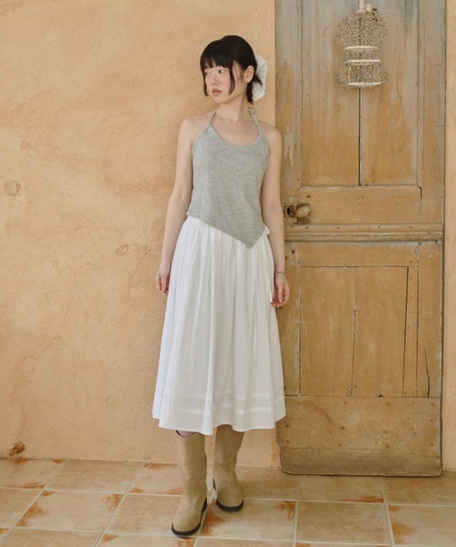 GIUNON(ジウノン)の「embroidery cotton big chouchou / エンブロイダリーコットンビッグシュシュ(シュシュ・レディース・ブラック/ホワイト/ピンク・FREE)」の11枚目の写真