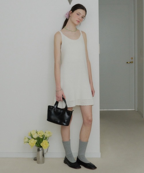 GIUNON(ジウノン)の「embroidery cotton big chouchou / エンブロイダリーコットンビッグシュシュ(シュシュ・レディース・ブラック/ホワイト/ピンク・FREE)」の10枚目の写真