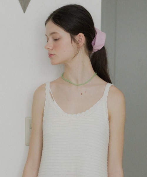 GIUNON(ジウノン)の「embroidery cotton big chouchou / エンブロイダリーコットンビッグシュシュ(シュシュ・レディース・ブラック/ホワイト/ピンク・FREE)」の11枚目の写真
