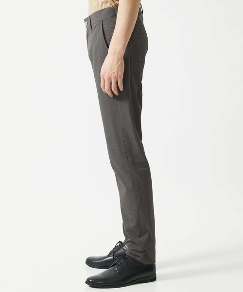 MK MICHEL KLEIN HOMME （エムケーミッシェルクランオム）の「【洗える / ストレッチ素材】サッカーストライプパンツ（スラックス・メンズ・カーキ/チャコールグレー/ブラック・48/50/46）」の20枚目の写真