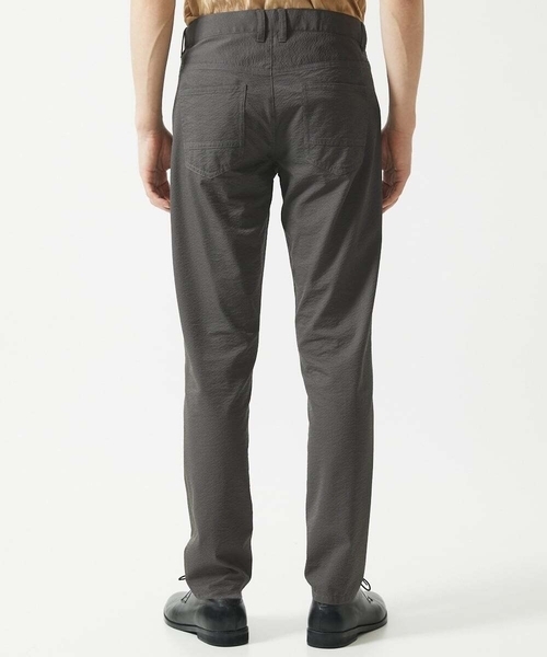 MK MICHEL KLEIN HOMME （エムケーミッシェルクランオム）の「【洗える / ストレッチ素材】サッカーストライプパンツ（スラックス・メンズ・カーキ/チャコールグレー/ブラック・48/50/46）」の21枚目の写真