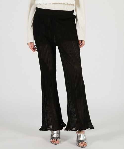 PRANK PROJECT（プランクプロジェクト）の「ビーズニットパンツ / Beaded knit pants（その他パンツ・レディース・ブラウン/ブラック/マルチ・36/38）」の18枚目の写真