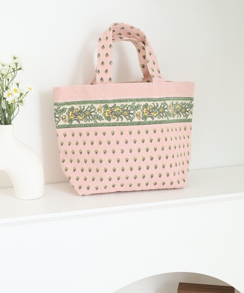 MOTO（モト）の「キャンバスミニトート（トートバッグ・レディース・グレー/ナチュラル/グレー系/スモークピンク/サックスブルー/ネイビー/イエロー/イエロー系/ブラウン/ライトグレー/ピンク・ONE SIZE）」の11枚目の写真