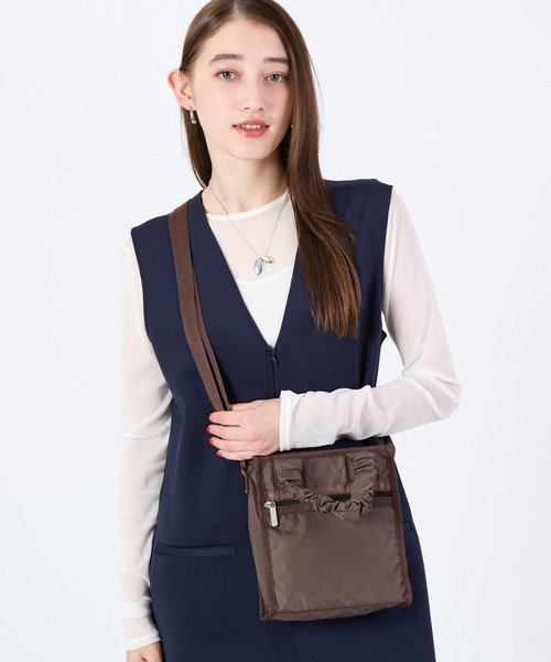 レスポートサック ドロスト ショルダーバッグ チョコブラック GH MINI N/S TOTE ダークチョコレート（ショルダーバッグ