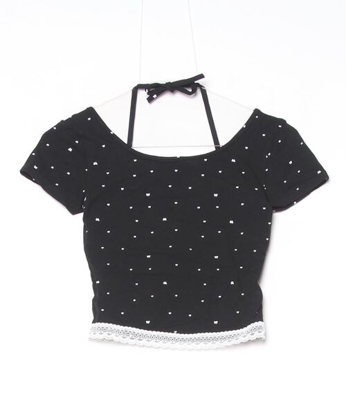 Per sist ence(パーシエンス)の「レイヤード風カップ付きカットソー(Tシャツ/カットソー・レディース・ホワイト/ブラック/グレー・ONE SIZE)」の4枚目の写真