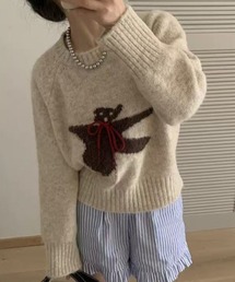 c.u.l | レトロ テディ―ベアシルエット ニット セーター culw850(ニット/セーター)