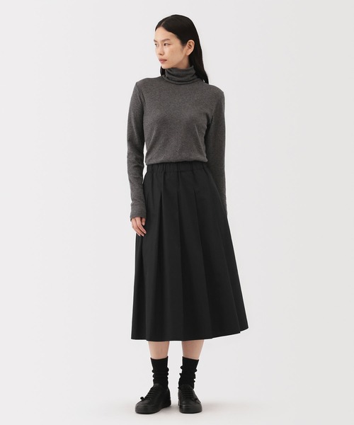 【今季完売新品】無印muji laboラミータックスカート 70 黒 black 今季完売新品】無印muji laboラミータックスカート 70 黒 black
