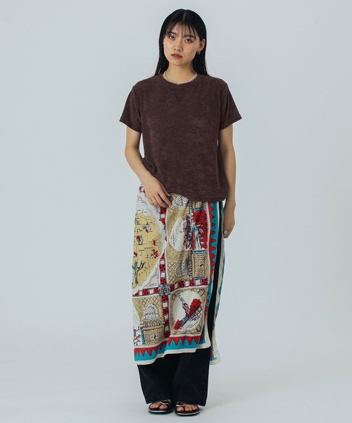 ROSE BUD(ローズバッド)の「PILE S/S TOP(Tシャツ/カットソー・レディース・ライトグリーン/オレンジ/ブラウン/ネイビー・ONE SIZE)」の20枚目の写真