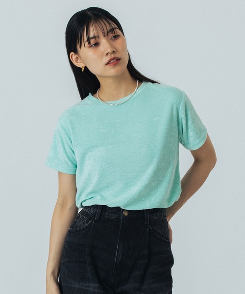 ROSE BUD(ローズバッド)の「PILE S/S TOP(Tシャツ/カットソー・レディース・ライトグリーン/オレンジ/ブラウン/ネイビー・ONE SIZE)」の21枚目の写真