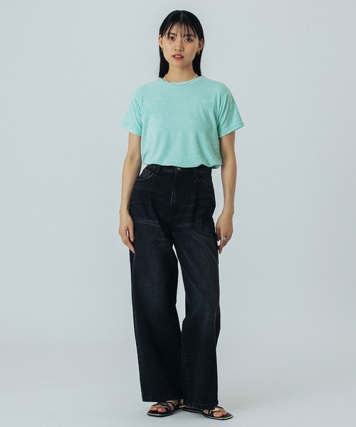 ROSE BUD(ローズバッド)の「PILE S/S TOP(Tシャツ/カットソー・レディース・ライトグリーン/オレンジ/ブラウン/ネイビー・ONE SIZE)」の22枚目の写真