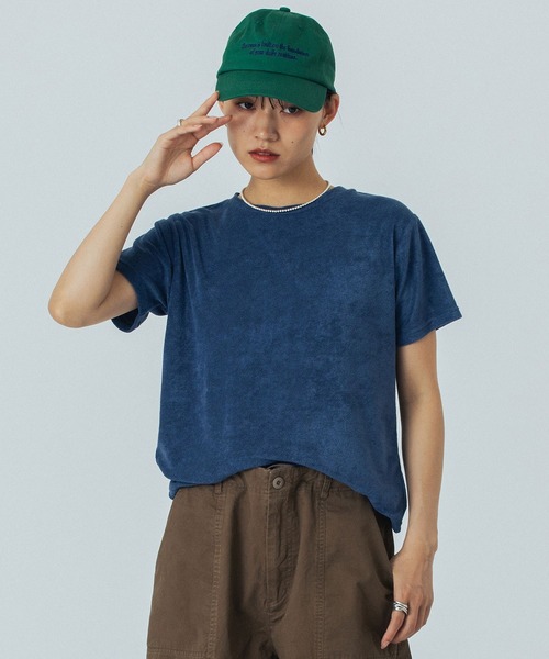 ROSE BUD(ローズバッド)の「PILE S/S TOP(Tシャツ/カットソー・レディース・ライトグリーン/オレンジ/ブラウン/ネイビー・ONE SIZE)」の15枚目の写真