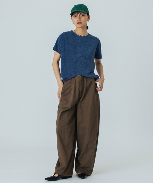ROSE BUD(ローズバッド)の「PILE S/S TOP(Tシャツ/カットソー・レディース・ライトグリーン/オレンジ/ブラウン/ネイビー・ONE SIZE)」の18枚目の写真
