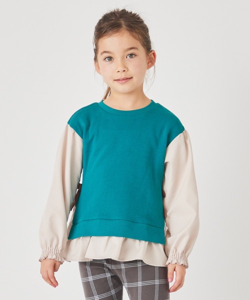 ever closet(エバークローゼット)の「ふんわりシルエット プルオーバー(Tシャツ/カットソー・キッズ・チャコール/イエロー系その他/ラベンダー/ミント/モカ/ピンク/パープル系その他/サックスブルー/グリーン系その他4・80cm/90cm/100cm/110cm/120cm/130cm/140cm/150cm)」の5枚目の写真