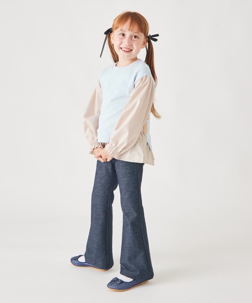 ever closet(エバークローゼット)の「ふんわりシルエット プルオーバー(Tシャツ/カットソー・キッズ・チャコール/イエロー系その他/ラベンダー/ミント/モカ/ピンク/パープル系その他/サックスブルー/グリーン系その他4・80cm/90cm/100cm/110cm/120cm/130cm/140cm/150cm)」の10枚目の写真