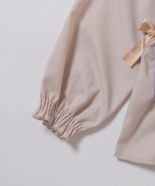 ever closet(エバークローゼット)の「ふんわりシルエット プルオーバー(Tシャツ/カットソー・キッズ・チャコール/イエロー系その他/ラベンダー/ミント/モカ/ピンク/パープル系その他/サックスブルー/グリーン系その他4・80cm/90cm/100cm/110cm/120cm/130cm/140cm/150cm)」の17枚目の写真