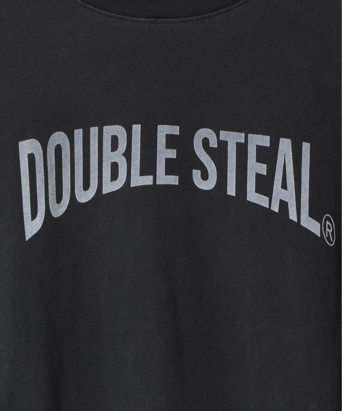 DOUBLE STEAL(ダブルスティール)の「ピグメントアソートロゴ半袖Tシャツ(Tシャツ/カットソー・メンズ・グレー系1/ホワイト系1/アイボリー/サックスブルー/サックスブルー系1/チャコールグレー・LARGE/MEDIUM)」の8枚目の写真
