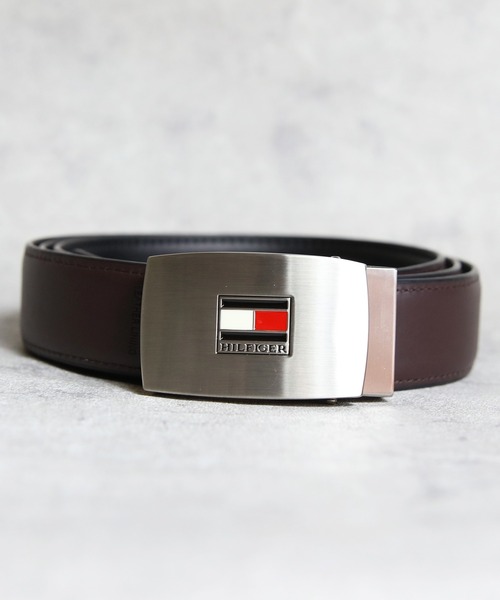 TOMMY HILFIGER（トミーヒルフィガー）の「TOMMY HILFIGER バックルrリバーシブルベルト（ベルト・メンズ・ブラック系その他・FREE）」の4枚目の写真