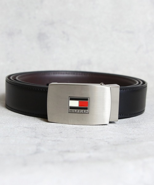 TOMMY HILFIGER（トミーヒルフィガー）の「TOMMY HILFIGER バックルrリバーシブルベルト（ベルト・メンズ・ブラック系その他・FREE）」の3枚目の写真