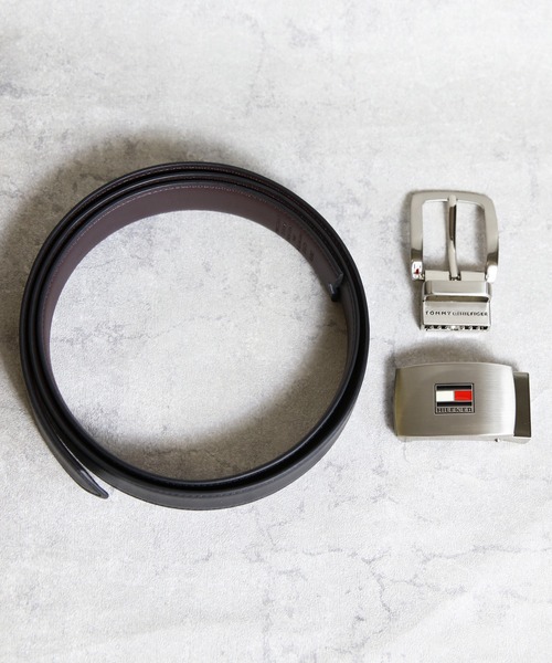 TOMMY HILFIGER（トミーヒルフィガー）の「TOMMY HILFIGER バックルrリバーシブルベルト（ベルト・メンズ・ブラック系その他・FREE）」の10枚目の写真
