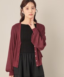 チュール」に該当するトップス（レッド/赤色系）ファッション