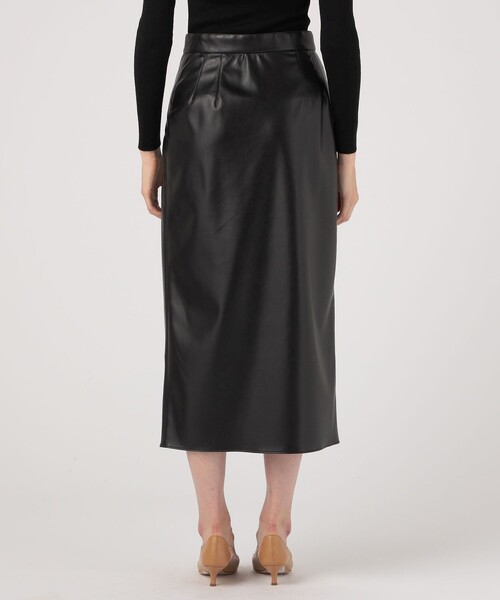 セール】レザーライククロス ラップマキシスカート（スカート