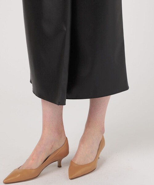 BALLSEY（ボールジィ）の「レザーライククロス ラップマキシスカート（スカート・レディース・ライトベージュ/ブラック・36/34/32）」の11枚目の写真