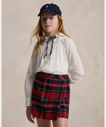 POLO RALPH LAUREN CHILDRENSWEAR | フリル コットン ボイル トップ(シャツ/ブラウス)