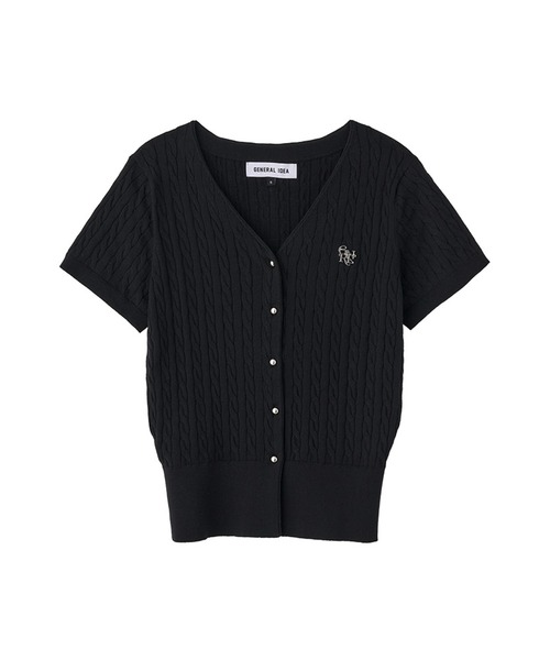 GENERAL IDEA(ジェネラルアイデア)の「GENERAL IDEA/ジェネラルアイディア tencel v-neck cable cardigan カーディガン(カーディガン/ボレロ・レディース・ブラック/ブルー/ラベンダー/ホワイト/ピンク・S/M/L)」の17枚目の写真