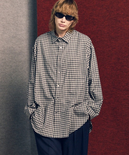 UNISEX》【Italian Dead Stock Fabric】Prime-Over Regular Collar