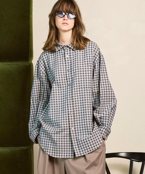 UNISEX》【Italian Dead Stock Fabric】Prime-Over Regular Collar