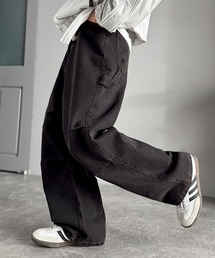 デニムパンツ（ブラック/黒色系・刺繍）ファッション通販 - ZOZOTOWN