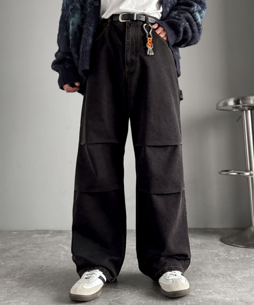 Classical Origin(クラシカルオリジン)の「ペインターパラシュートタックデニムパンツ/Painter Parachute Tuck Denim Pants(デニムパンツ・メンズ・ブルー/ブラック/ブラウン・LARGE/MEDIUM/SMALL)」の13枚目の写真