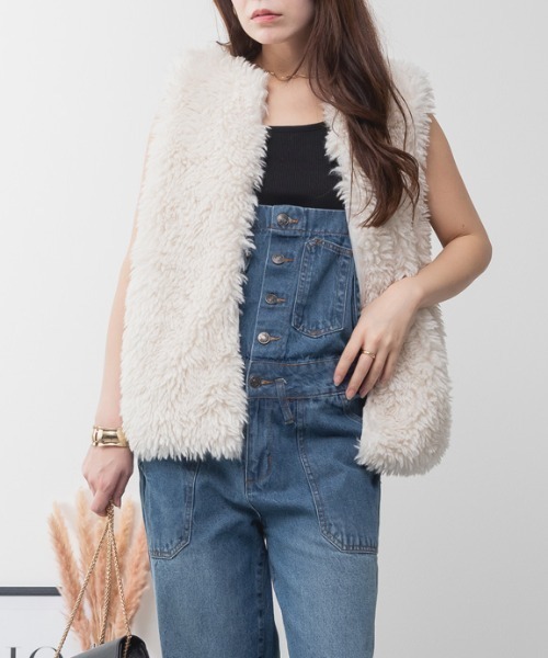 RCD（アールシーディー）の「デニムサロペットワイドパンツ（サロペット/オーバーオール・レディース・ブラック系その他2/ネイビー/ブルー・LL/L/M）」の21枚目の写真