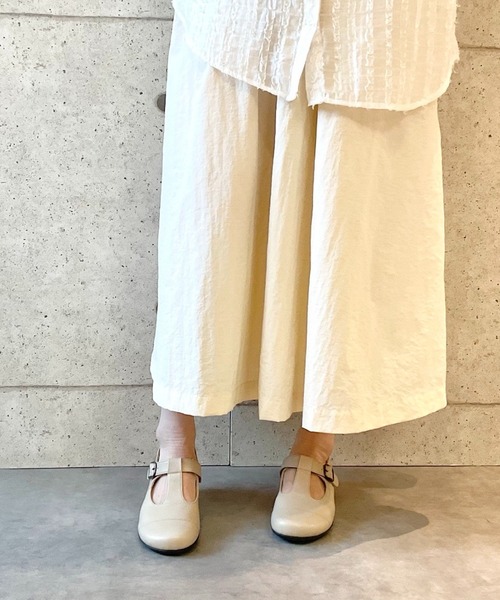 blanc/bleu(ブランブルー)の「【日本製/本革/3E幅】ふかふかインソール Tストラップパンプス(パンプス・レディース・ブラック/ブラウン/グレイッシュベージュ・22.5cm/23.5cm/24.5cm/23.0cm/24.0cm/22cm)」の9枚目の写真