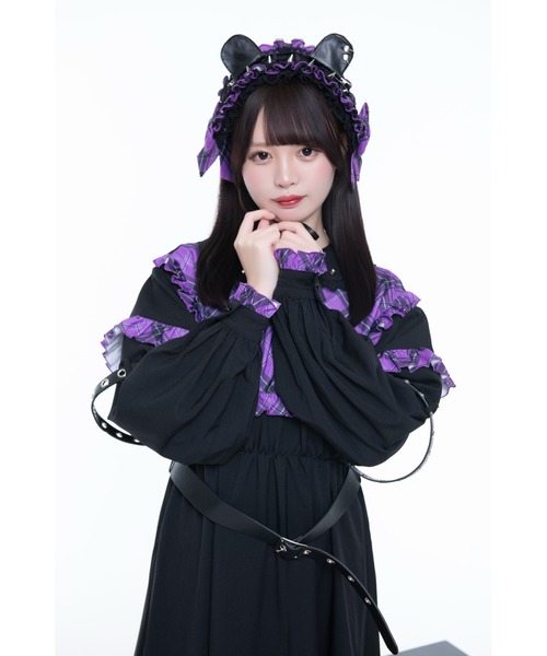 TRAVAS TOKYO/トラバス トーキョー』チェック切替ワンピース