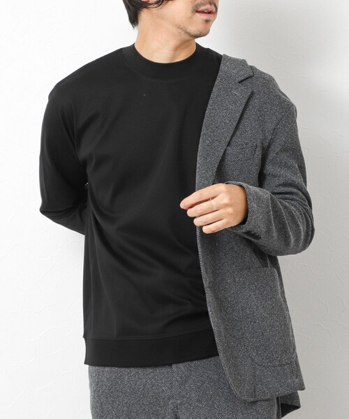 NOLLEY’S(ノーリーズ)の「《ビジカジ対応》シルケットスムース ドレス長袖Tシャツ 25AW(Tシャツ/カットソー・メンズ・キャメル/ホワイト/チャコールグレー/ブルー/ブラック・XL/L/M/S)」の8枚目の写真