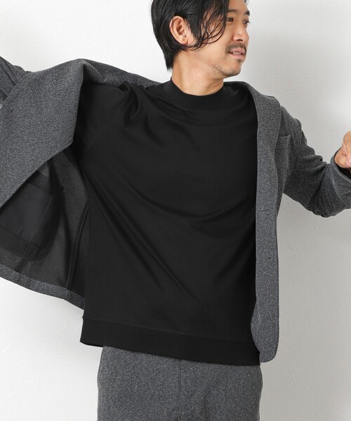 NOLLEY’S(ノーリーズ)の「《ビジカジ対応》シルケットスムース ドレス長袖Tシャツ 25AW(Tシャツ/カットソー・メンズ・キャメル/ホワイト/チャコールグレー/ブルー/ブラック・XL/L/M/S)」の9枚目の写真