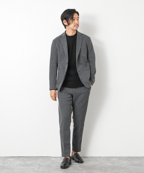 NOLLEY’S(ノーリーズ)の「《ビジカジ対応》シルケットスムース ドレス長袖Tシャツ 25AW(Tシャツ/カットソー・メンズ・キャメル/ホワイト/チャコールグレー/ブルー/ブラック・XL/L/M/S)」の12枚目の写真