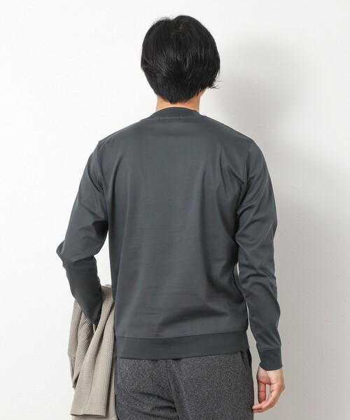 NOLLEY’S(ノーリーズ)の「《ビジカジ対応》シルケットスムース ドレス長袖Tシャツ 25AW(Tシャツ/カットソー・メンズ・キャメル/ホワイト/チャコールグレー/ブルー/ブラック・XL/L/M/S)」の18枚目の写真