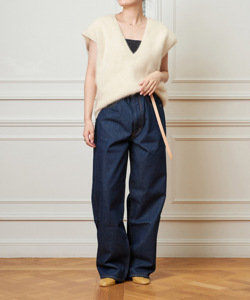 NEEDBY heritage(ニードバイヘリテージ)の「NEEDBY heritage/ニードバイヘリテージ KOH デニム N1CM01237IBN(デニムパンツ・レディース・ネイビー・24/25/26)」の5枚目の写真