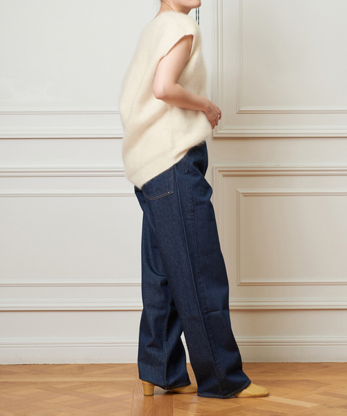 NEEDBY heritage(ニードバイヘリテージ)の「NEEDBY heritage/ニードバイヘリテージ KOH デニム N1CM01237IBN(デニムパンツ・レディース・ネイビー・24/25/26)」の6枚目の写真